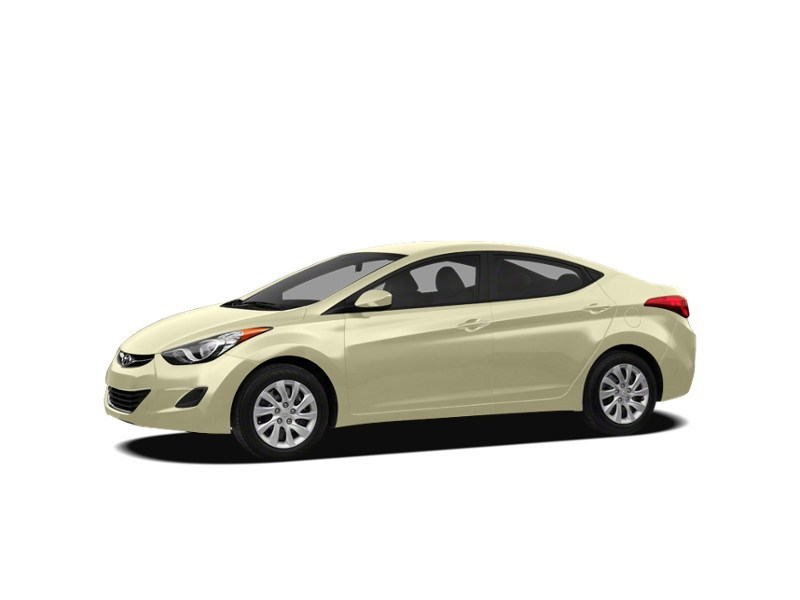 2011 Hyundai Elantra 4dr Sdn Auto GL Glacier White Pearl Mica  Shot 2