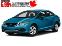 2014 Honda Civic 4dr CVT LX Dyno Blue Pearl  Shot 4