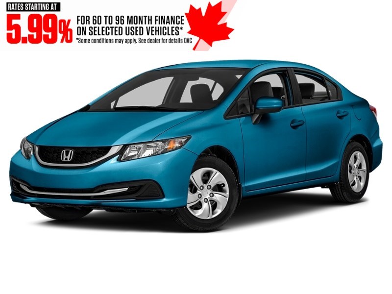 2014 Honda Civic 4dr CVT LX Dyno Blue Pearl  Shot 1
