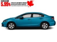 2014 Honda Civic 4dr CVT LX Dyno Blue Pearl  Shot 3