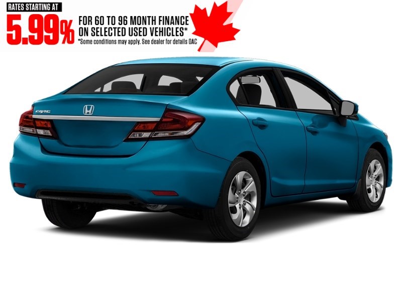 2014 Honda Civic 4dr CVT LX Dyno Blue Pearl  Shot 6
