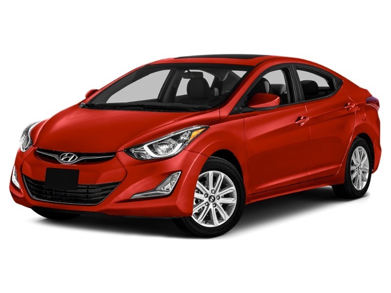 2014 Hyundai Elantra 4dr Sdn Auto Limited w/Navi Geranium Red Metallic  Shot 4