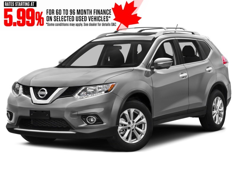 2016 Nissan Rogue AWD 4dr S Brilliant Silver Metallic  Shot 1