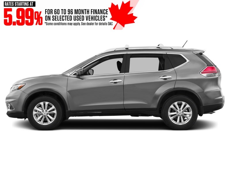 2016 Nissan Rogue AWD 4dr S Brilliant Silver Metallic  Shot 5