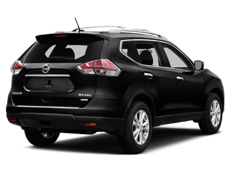 2015 Nissan Rogue AWD 4dr S Super Black  Shot 2