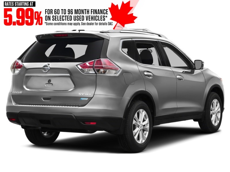 2016 Nissan Rogue AWD 4dr S Brilliant Silver Metallic  Shot 2