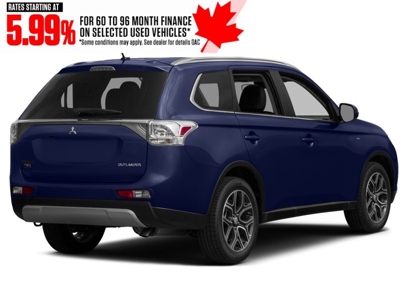2015 Mitsubishi Outlander 4WD 4dr GT Cosmic Blue  Shot 2