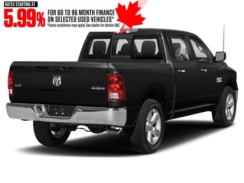 2021 RAM 1500 Classic SLT 4x4 Crew Cab 5'7" Box Diamond Black Crystal Pearl  Shot 12