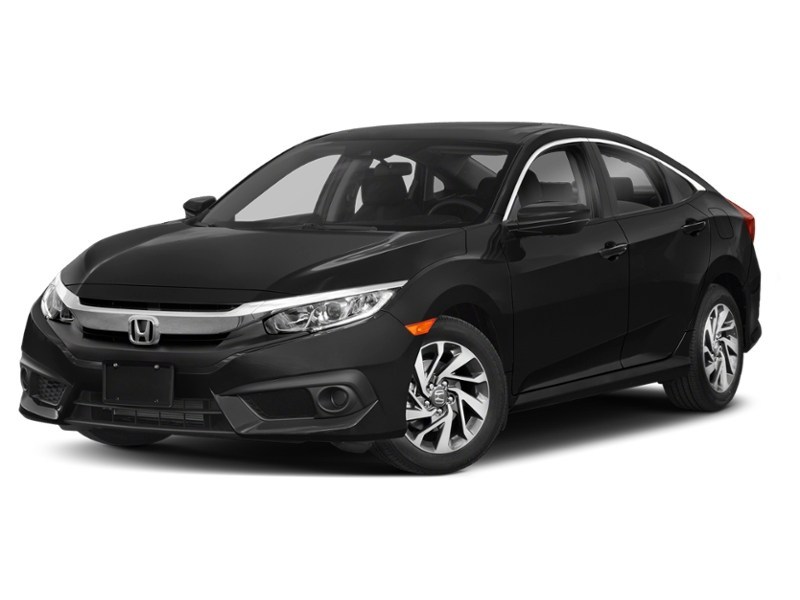 2018 Honda Civic EX CVT Crystal Black Pearl  Shot 4