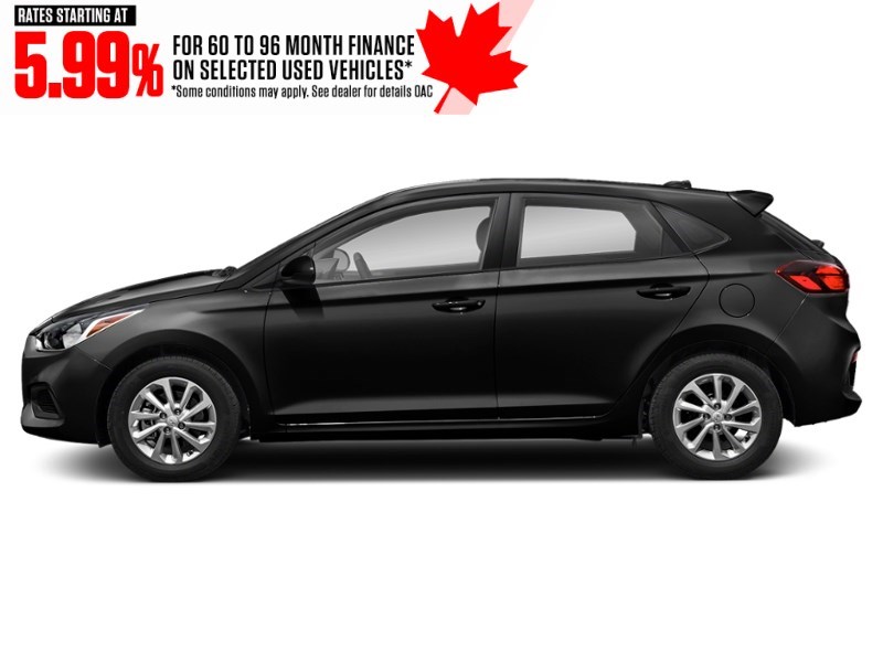 2019 Hyundai Accent 5 Door Preferred Auto Aurora Black Pearl  Shot 3