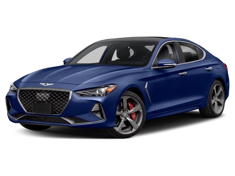 2019 Genesis G70 2.0T Elite Mallorca Blue Metallic  Shot 4