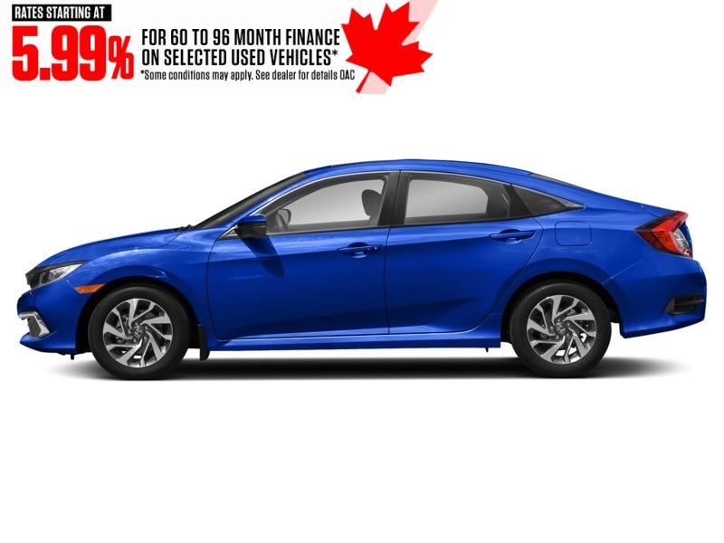 2021 Honda Civic EX CVT Aegean Blue Metallic  Shot 3