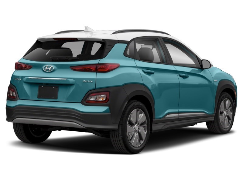 2021 Hyundai Kona Electric Preferred w/Two-Tone Roof FWD Ceramic Blue w/White Roof  Shot 8
