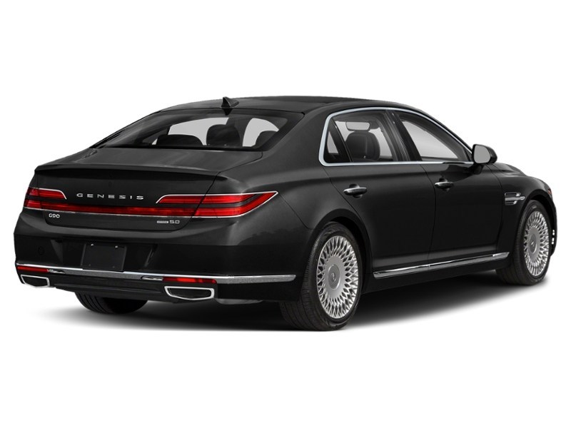 2022 Genesis G90 5.0 Prestige w/Multi-Spoke Wheel Vic Black  Shot 2
