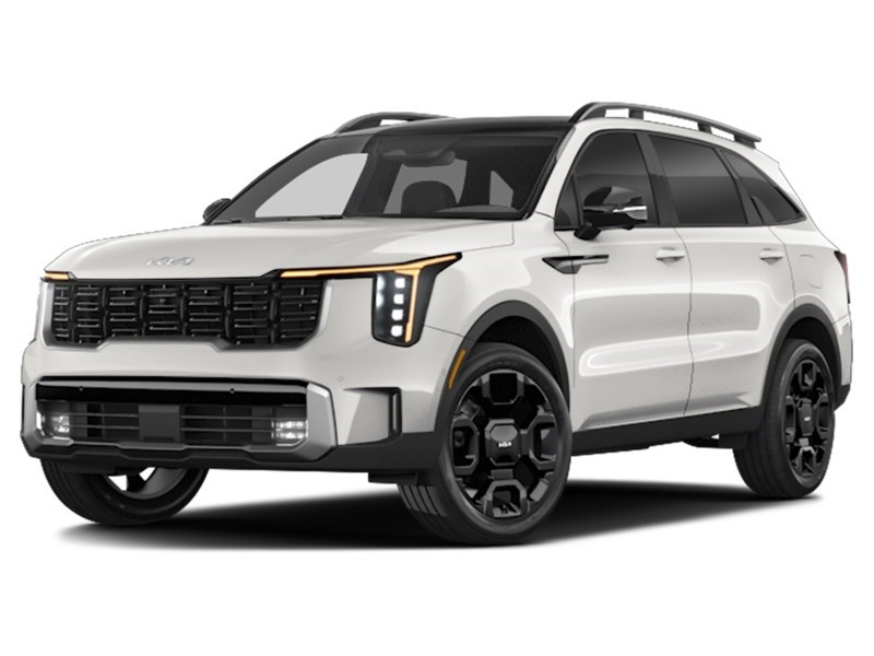 2025 Kia Sorento X-Line Limited AWD w/Olive Brown Interior Glacial White Pearl  Shot 2