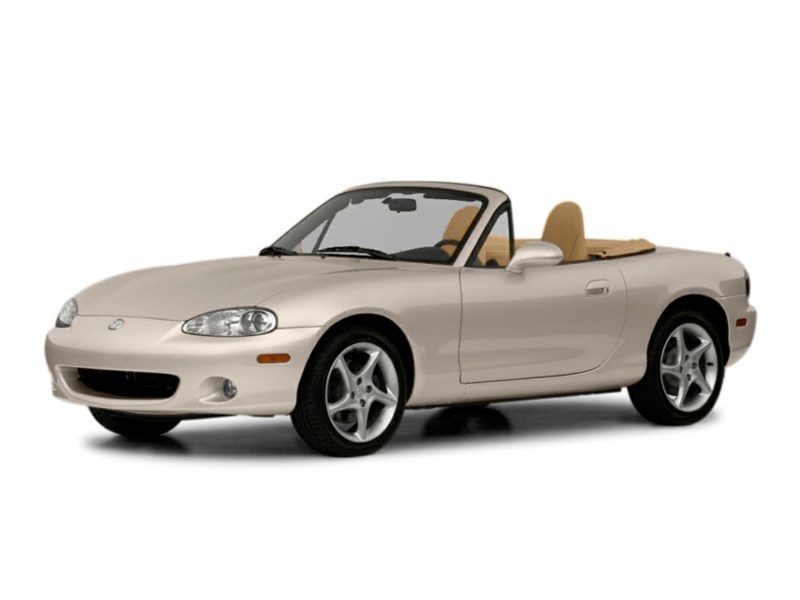 2002 Mazda MX-5 Miata 2dr Conv Auto Sunlight Silver Metallic  Shot 1