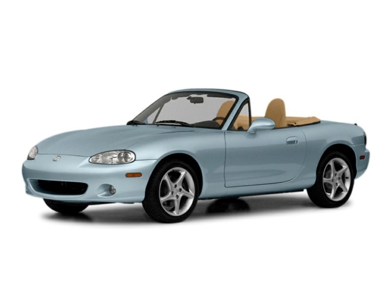 2002 Mazda MX-5 Miata 2dr Conv Auto Crystal Blue Metallic  Shot 4