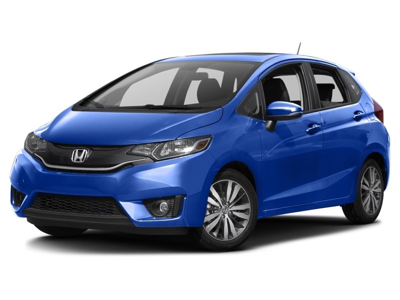 2016 Honda Fit 5dr HB CVT EX-L Navi Aegean Blue Metallic  Shot 4