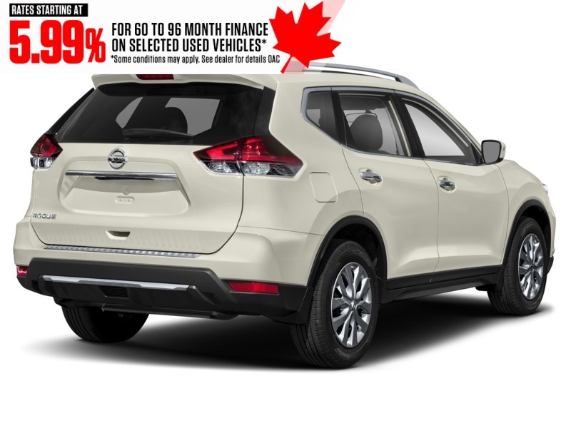 2017 Nissan Rogue AWD 4dr S Glacier White  Shot 6