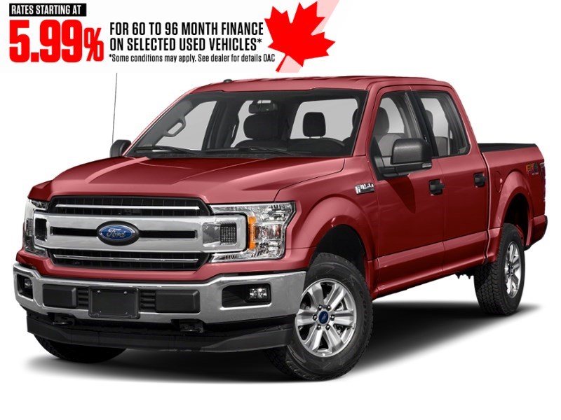 2019 Ford F-150 XLT 4WD SuperCrew 5.5' Box Ruby Red Metallic Tinted Clearcoat  Shot 10