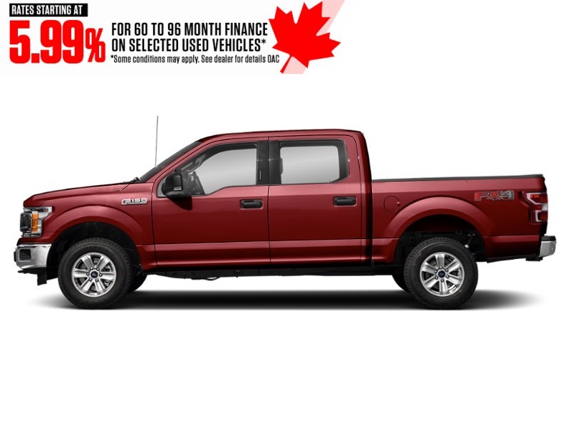 2019 Ford F-150 XLT 4WD SuperCrew 5.5' Box Ruby Red Metallic Tinted Clearcoat  Shot 9