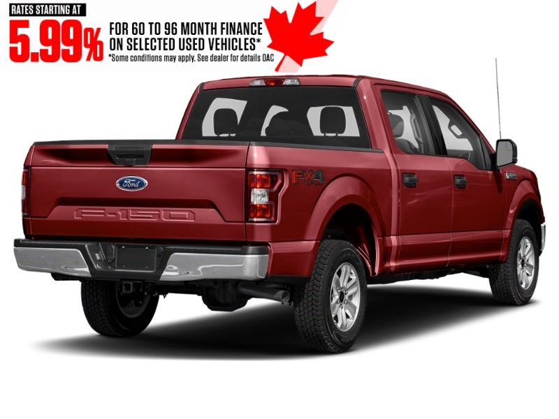 2019 Ford F-150 XLT 4WD SuperCrew 5.5' Box Ruby Red Metallic Tinted Clearcoat  Shot 8