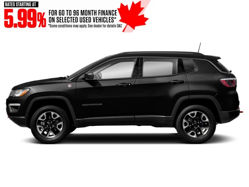 2021 Jeep Compass Trailhawk Elite 4x4 Diamond Black Crystal Pearl  Shot 5