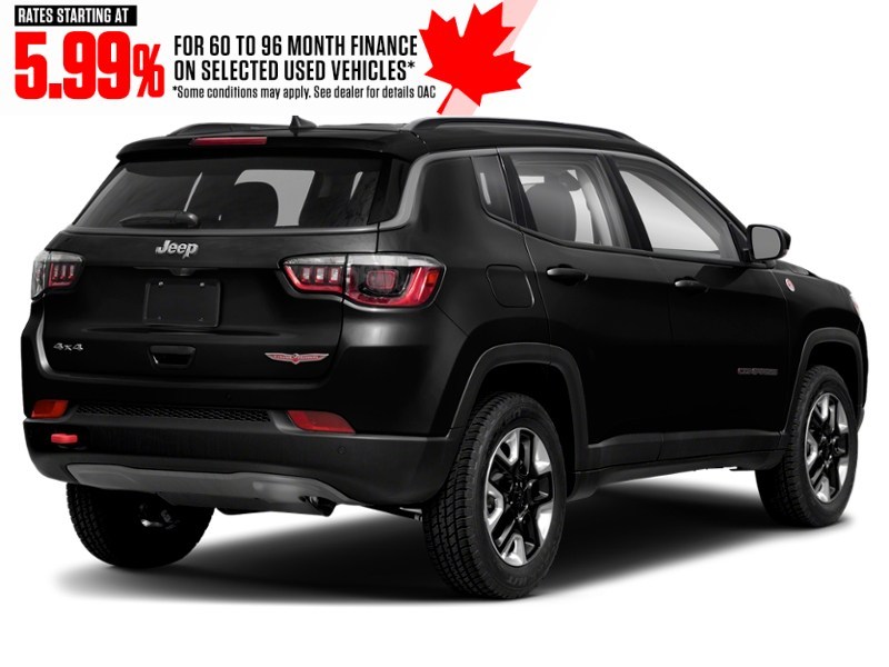 2021 Jeep Compass Trailhawk Elite 4x4 Diamond Black Crystal Pearl  Shot 2