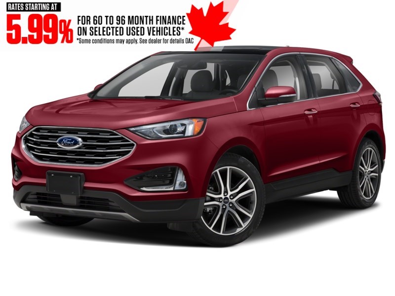 2019 Ford Edge SEL AWD Ruby Red Metallic Tinted Clearcoat  Shot 4