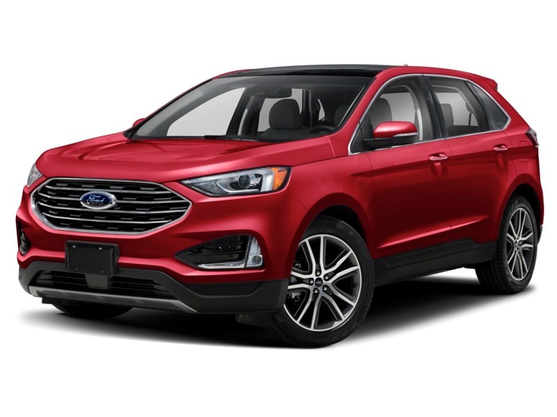 2020 Ford Edge Titanium AWD Rapid Red Metallic Tinted Clearcoat  Shot 4