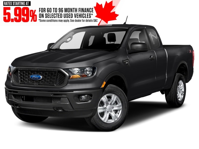 2021 Ford Ranger XL 4WD SuperCab 6' Box Shadow Black  Shot 4