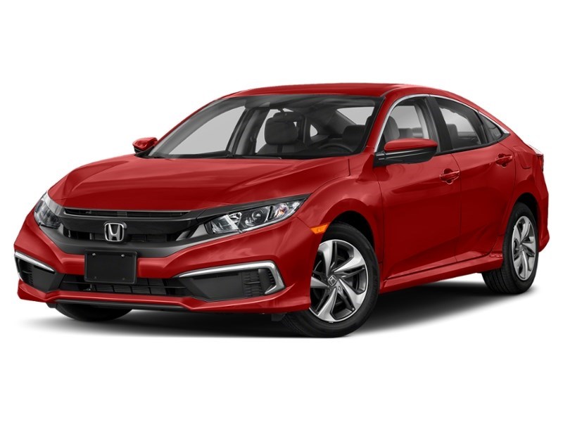 2021 Honda Civic LX CVT Rallye Red  Shot 1
