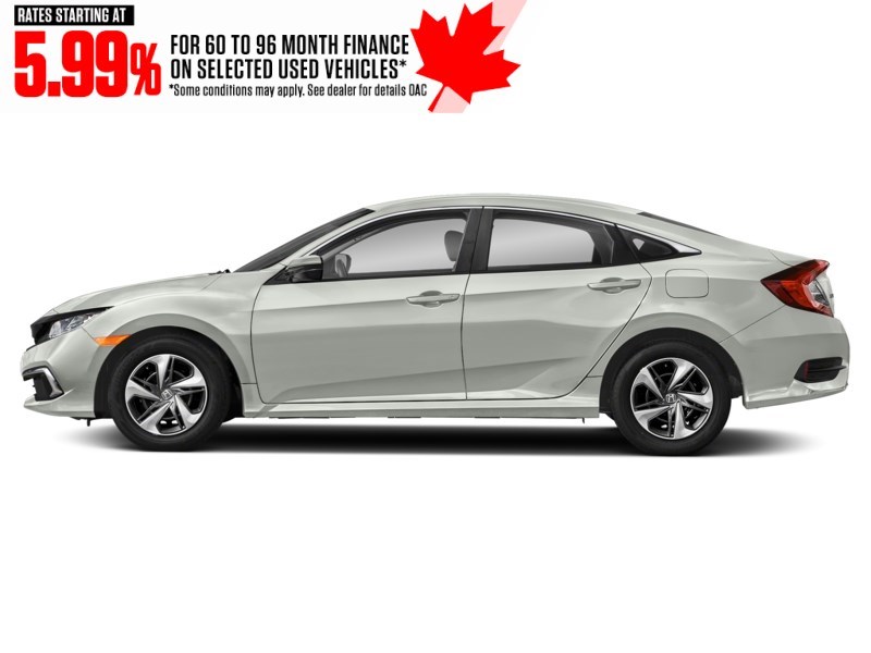 2019 Honda Civic LX CVT Platinum White Pearl  Shot 3