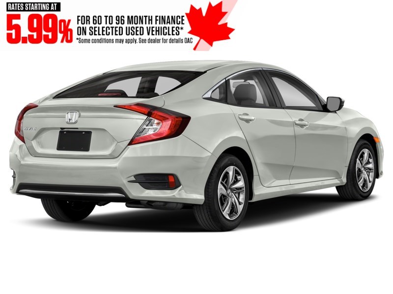 2019 Honda Civic LX CVT Platinum White Pearl  Shot 2