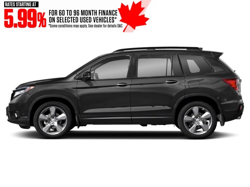 2019 Honda Passport Touring AWD Crystal Black Pearl  Shot 3