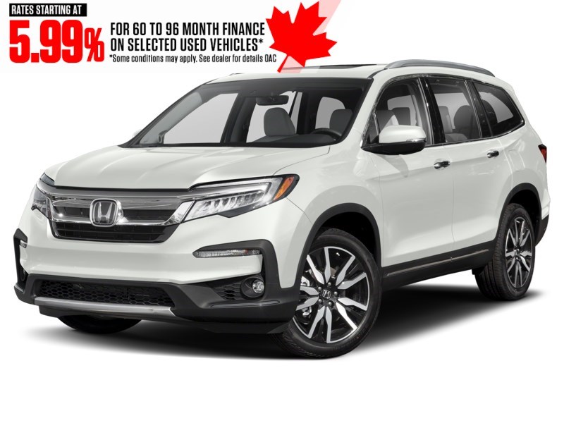 2021 Honda Pilot Touring 8-Passenger AWD Platinum White Pearl  Shot 4