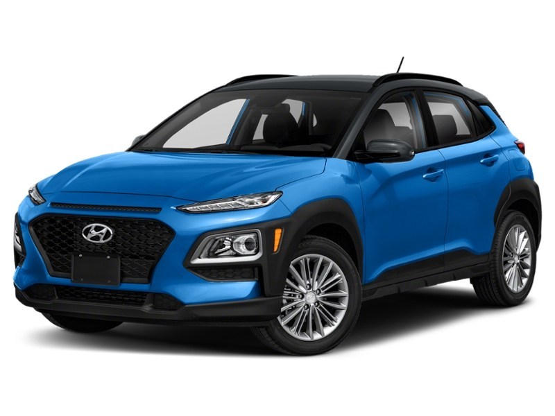 2021 Hyundai Kona 1.6T Trend AWD w/Two-Tone Roof Blue Lagoon w/Dark Night Grey Roof  Shot 1