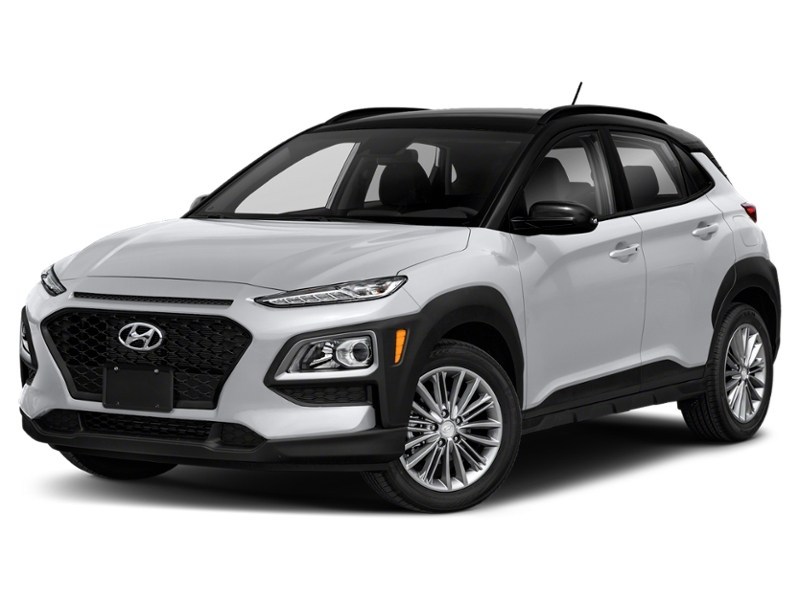 2020 Hyundai Kona 1.6T Trend AWD w/Two-Tone Roof Chalk White w/Phantom Black Roof  Shot 4