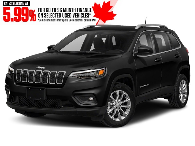 2022 Jeep Cherokee Altitude 4x4 Diamond Black Crystal Pearlcoat  Shot 1