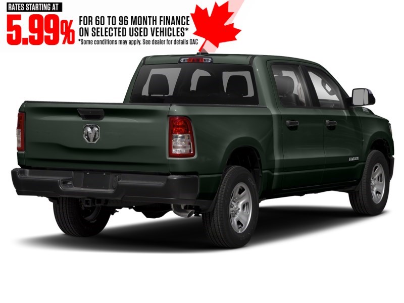 2019 RAM 1500 Tradesman 4x4 Crew Cab 6'4" Box Black Forest Green Pearl  Shot 2