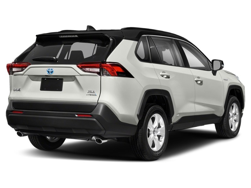 2021 Toyota RAV4 Hybrid Hybrid XSE AWD Blizzard Pearl w/Black Roof  Shot 2