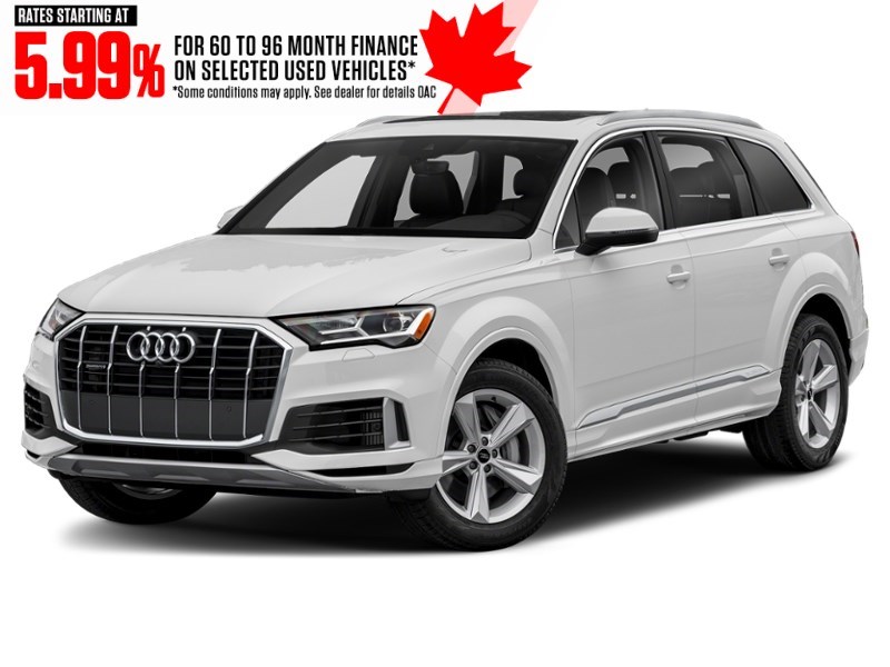 2022 Audi Q7 Progressiv 55 TFSI quattro Glacier White Metallic  Shot 1