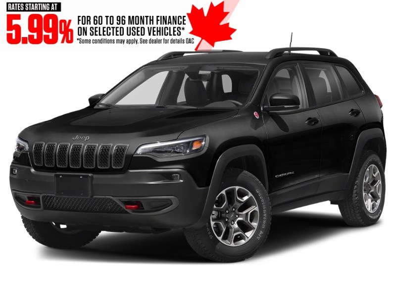 2020 Jeep Cherokee Trailhawk Elite 4x4 Diamond Black Crystal Pearl  Shot 4