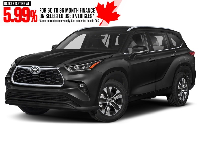2021 Toyota Highlander XLE AWD Midnight Black Metallic  Shot 1