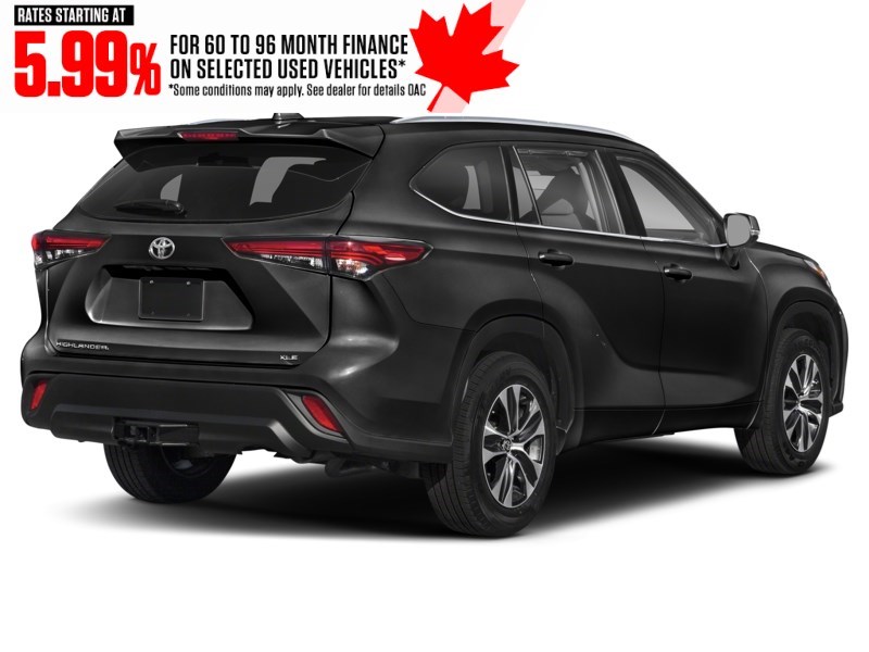 2021 Toyota Highlander XLE AWD Midnight Black Metallic  Shot 2