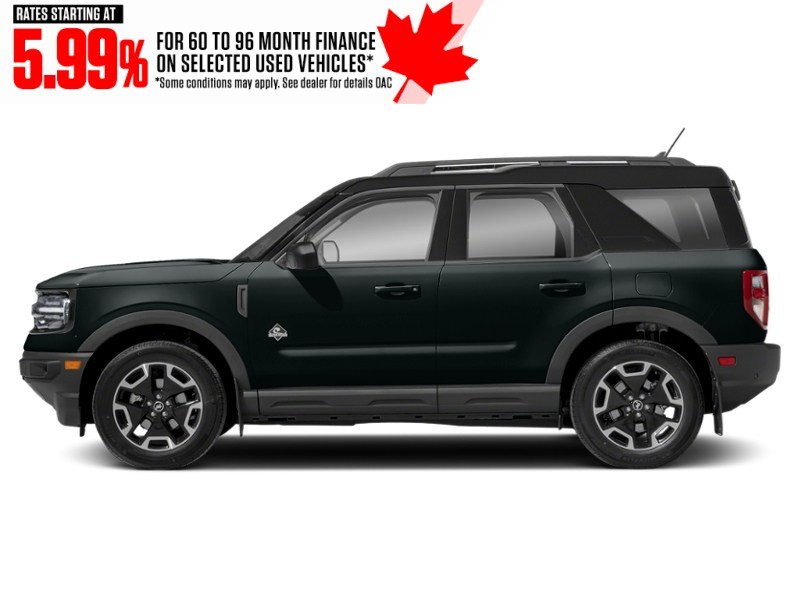 2021 Ford Bronco Sport Outer Banks 4x4 Shadow Black  Shot 3