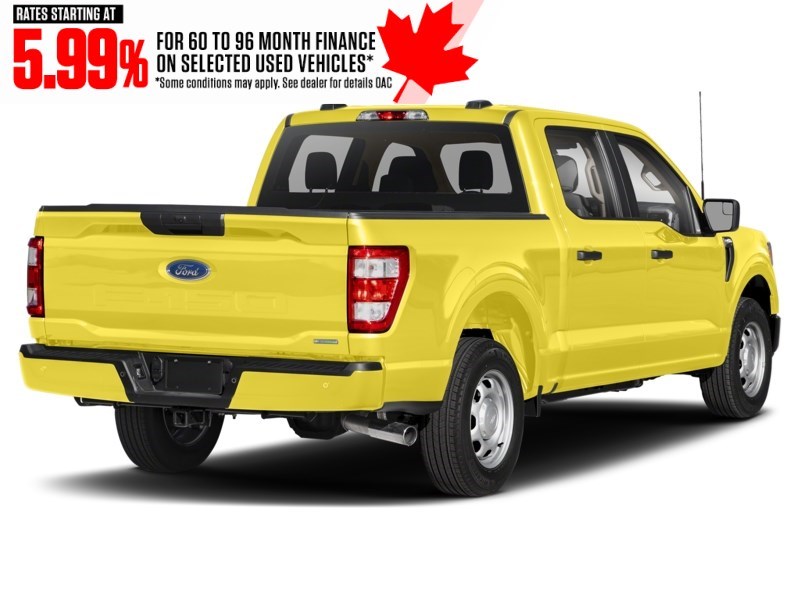 2023 Ford F-150 XL 4WD SuperCrew 5.5' Box Yellow  Shot 7
