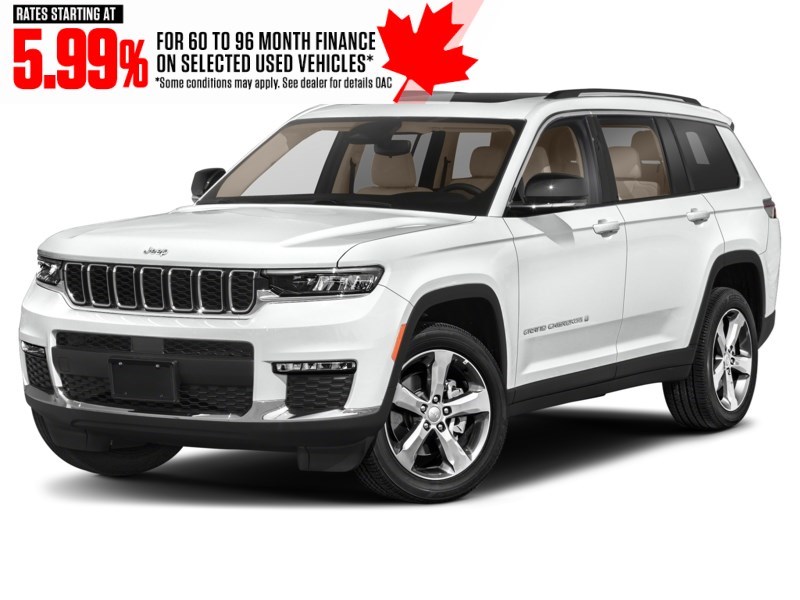 2022 Jeep Grand Cherokee L Altitude 4x4 Bright White  Shot 4