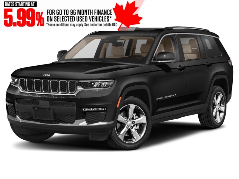 2021 Jeep Grand Cherokee L Limited 4x4 Diamond Black Crystal Pearl  Shot 4