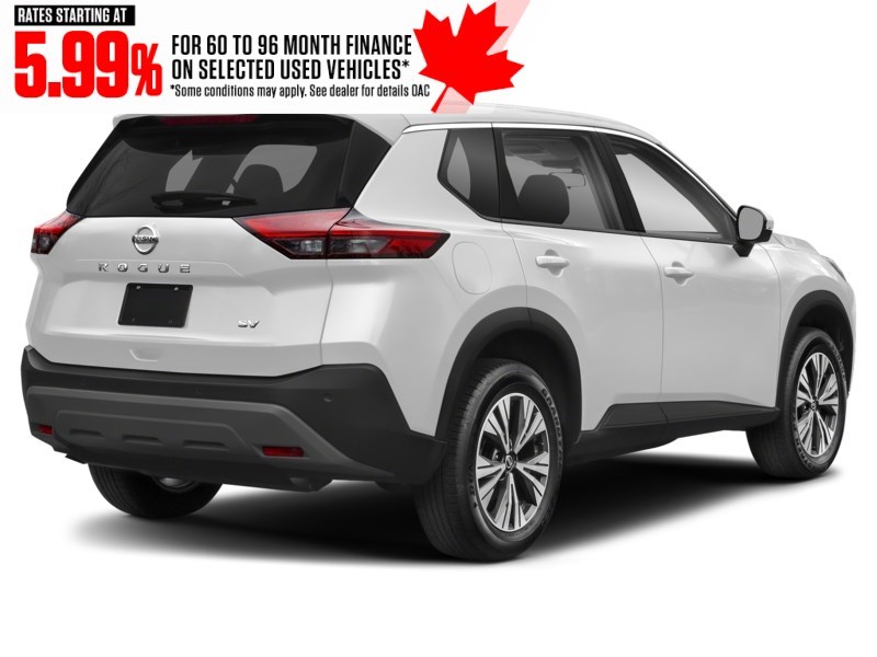 2023 Nissan Rogue AWD SV Moonroof Glacier White  Shot 38
